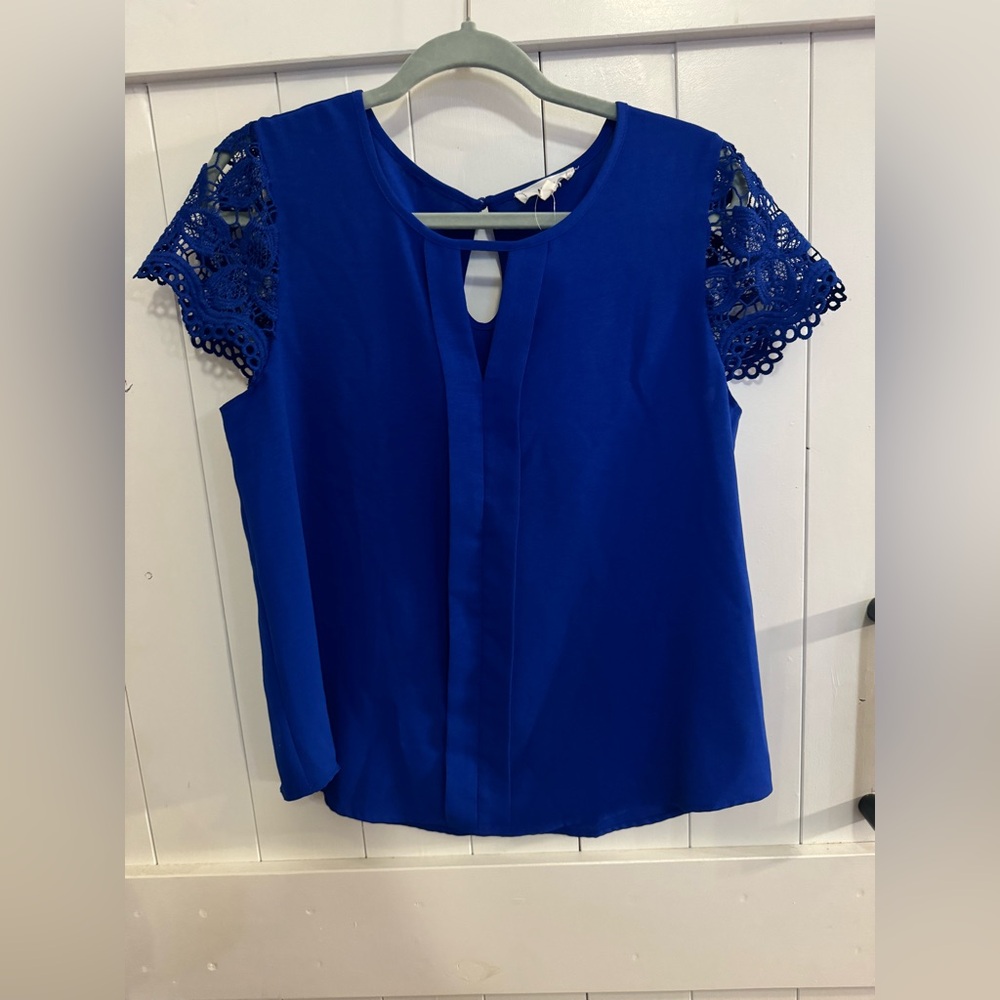 MINE Lace Sleeve Blouse